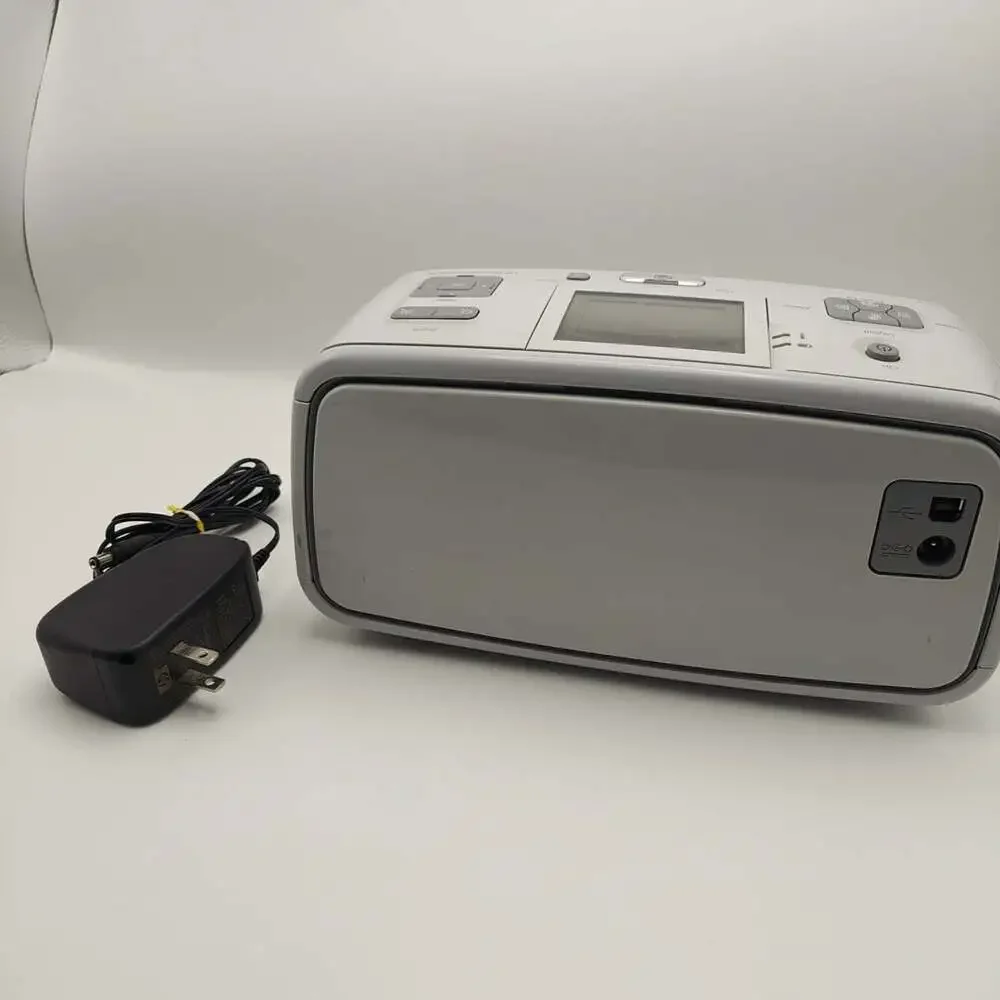 HP Photosmart A616 Compact Photo Printer Portable Travel Digital Cord Included